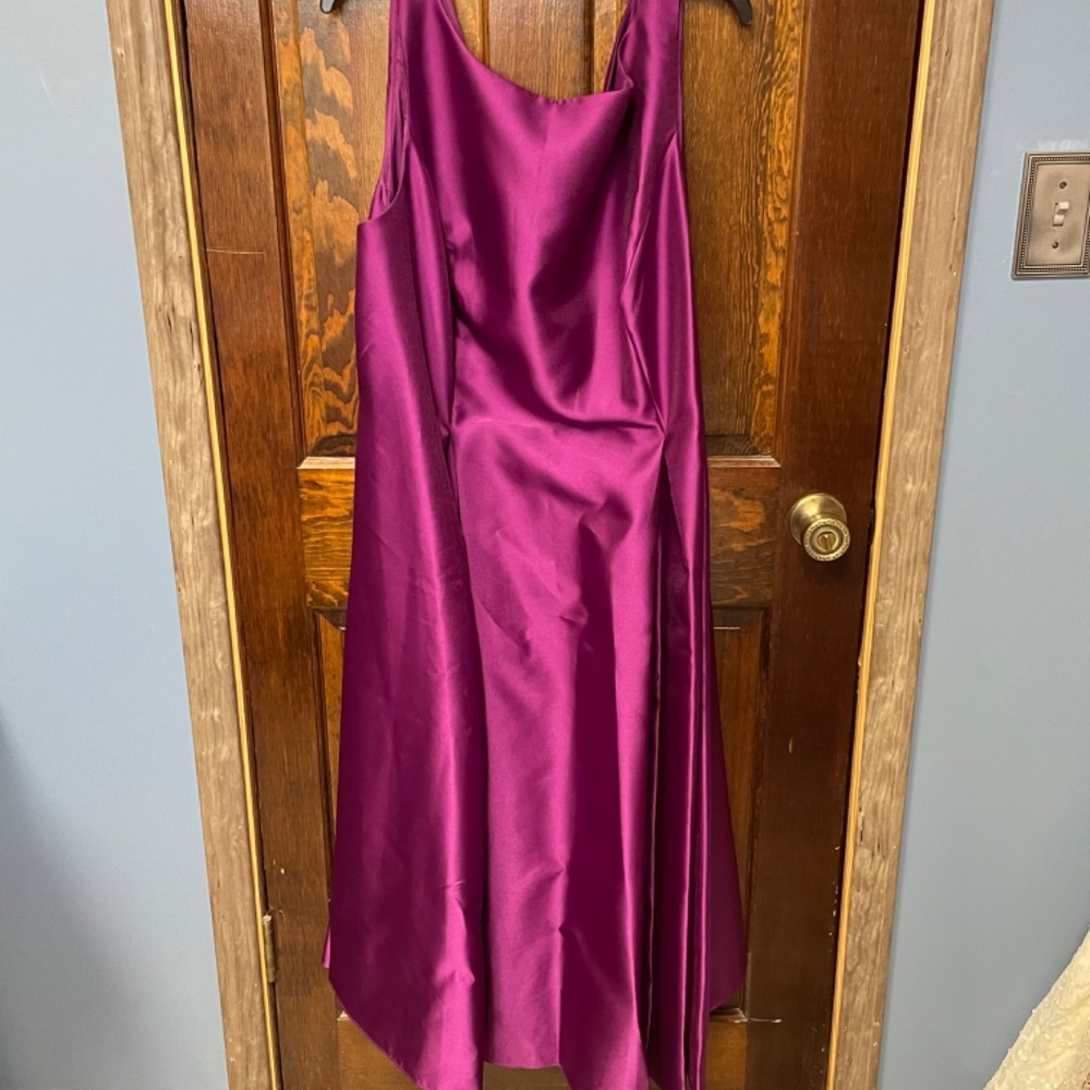 Berry Tea Length Dress - Picture 2 of 3